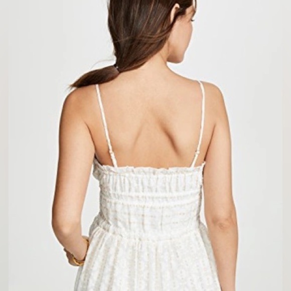 Red Carter “Ruby” Mini-Dress with Metallic Gold Accents. Size Small. - Picture 5 of 17